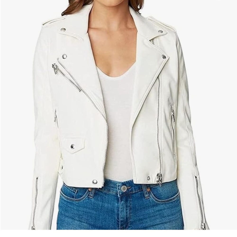 NWOT BlankNYC White Small Moto Jacket - Picture 4 of 4